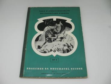 Bergeon & Cie Ersatzteilkatalog-Uhrwerke