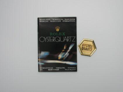 Rolex Oysterquartz Chronometer Bescheinigung