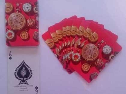 Arrco Kartenspiel mit Uhrenmotiv