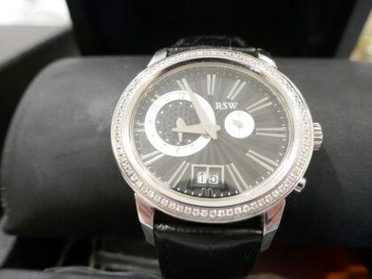RSW Stahl Uhr mit Brillanten Box Papiere