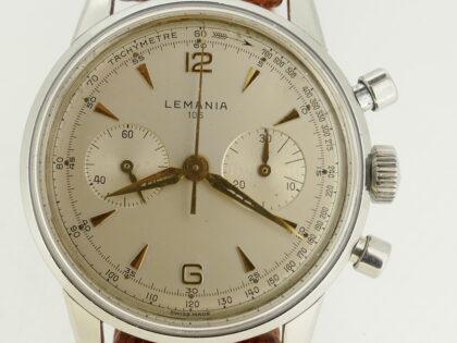 Lemania 105 Chronograph Stahl